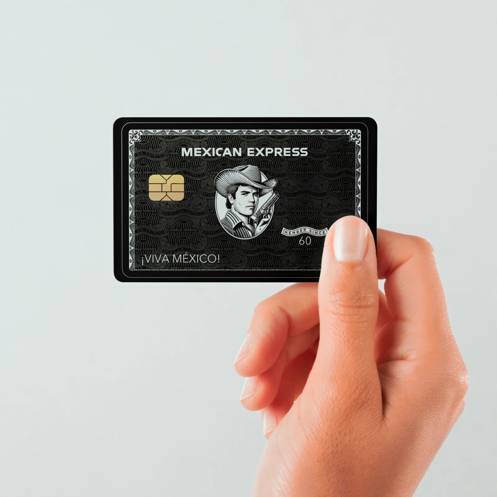 Mexican Express Credit Card Skin Chalino Debit Card Skin, Credit Card Sticker