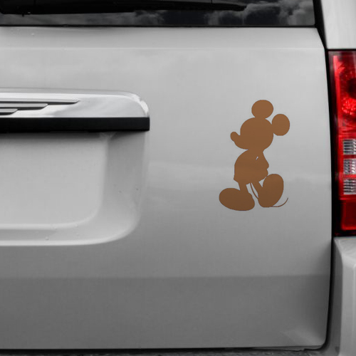 Mickey Mouse Silhouette Decal Sticker for Macbook Laptop Car Window Wall Decor