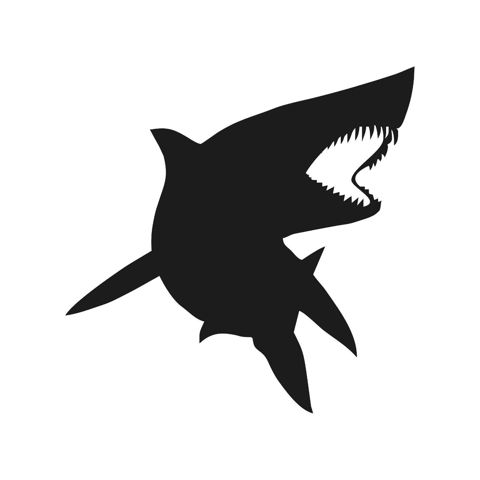 Shark Outline Vinyl Decal Waterproof Boat car Sticker