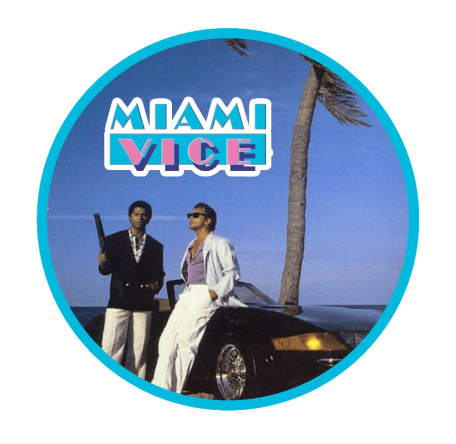 Miami Vice – 4" Vinyl Decal Sticker Handmade Car Laptop Decor Cooler Tumbler 253