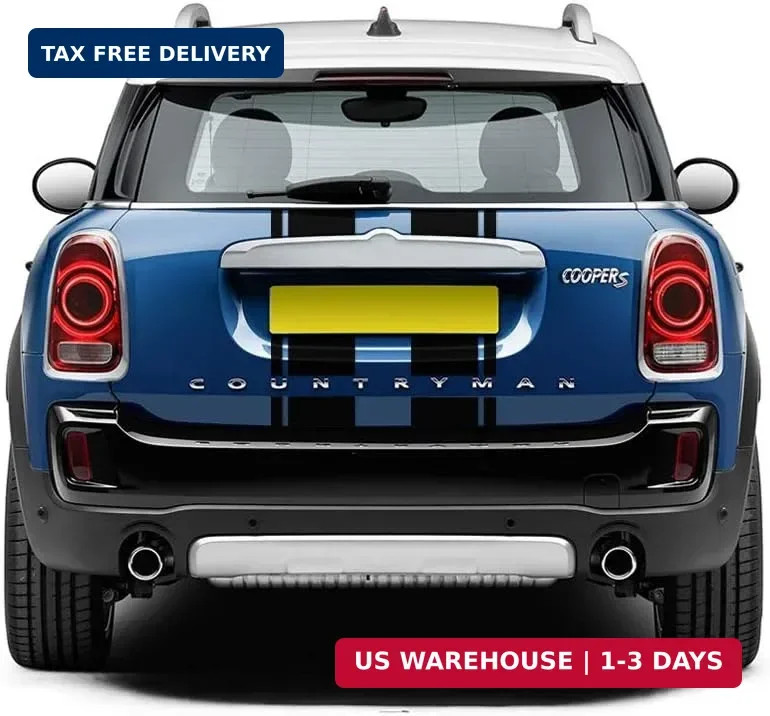 Bonnet Stripe Graphics Sticker Hood Trunk Rear Decal Stickers for Mini Cooper S