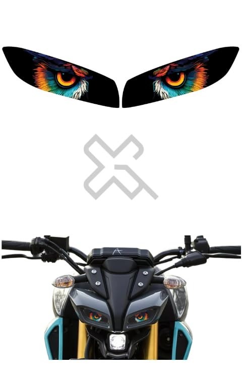 YAMAHA MT 15 Eye Design Sticker for HeadlightWaterproof,Sticker, Pack of 1Gloss