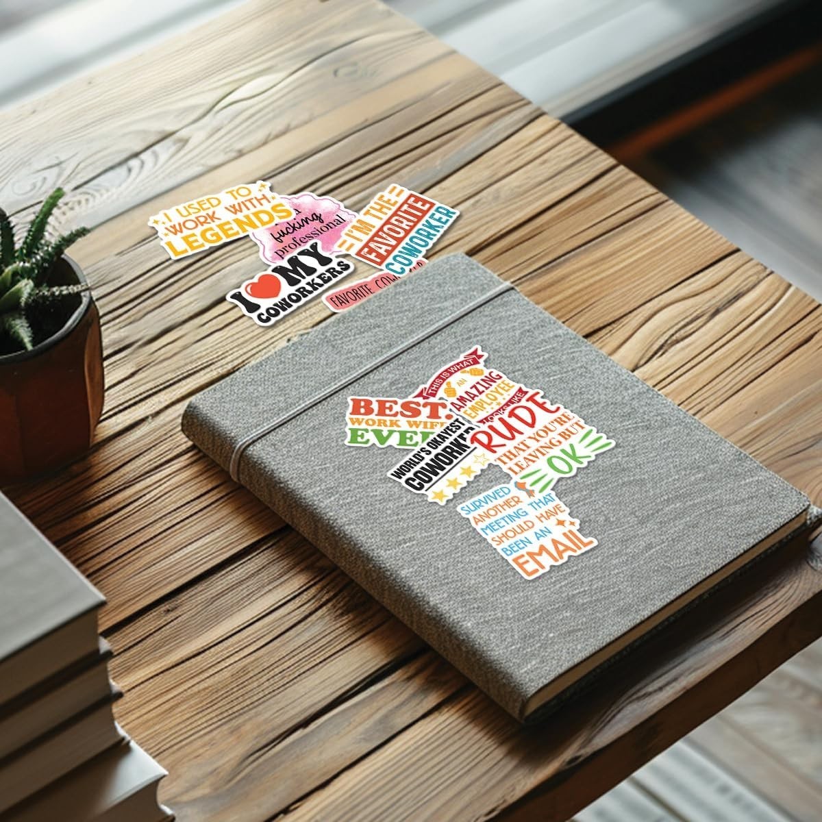 10pcs Coworker Sticker Best Coworker Ever Sarcastic Work Quote Office Humor Gift