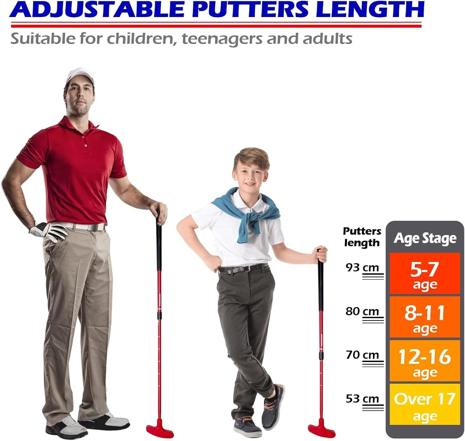 Golf Putters for Men and Women Two-Way Kids Putter Mini Golf Putter for Right…