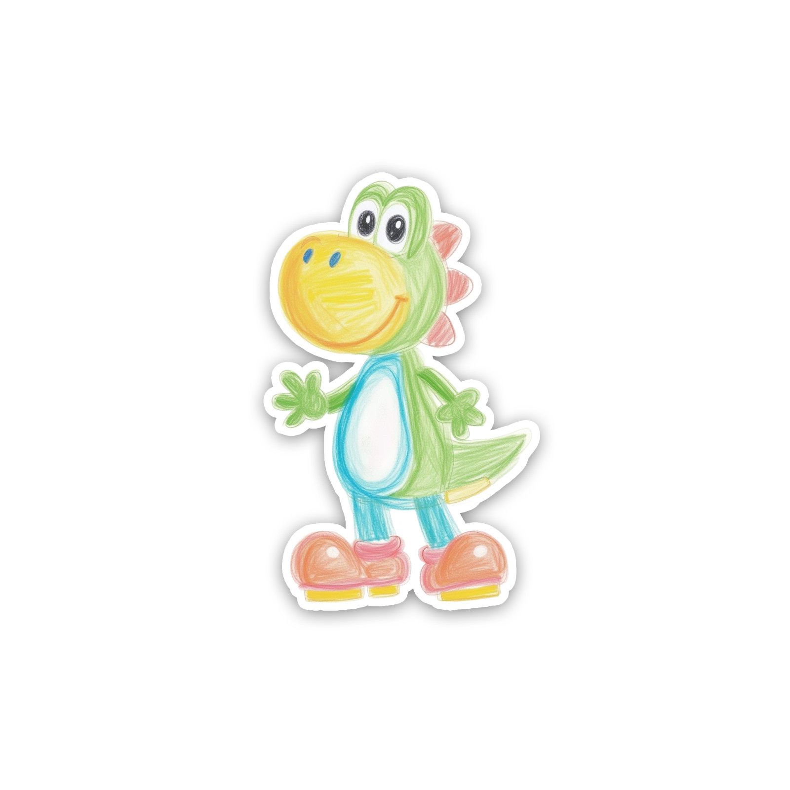 Yoshi Sticker Vinyl Decal 4 Inch Waterproof High Resolution Nintendo