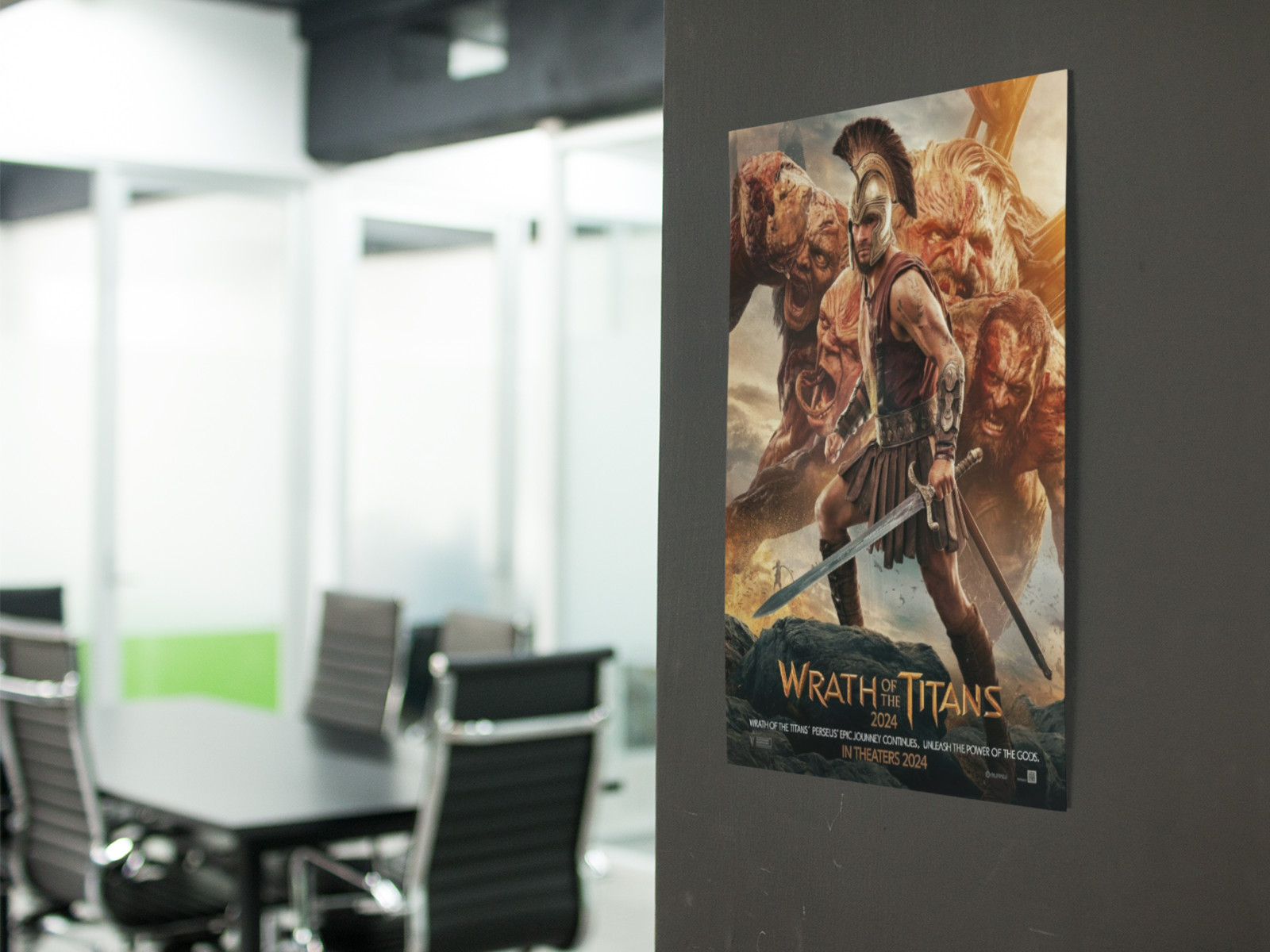 WRATH OF THE TITANS Movie Wall Vinyl Decal Poster Print (Removable Adhesive)