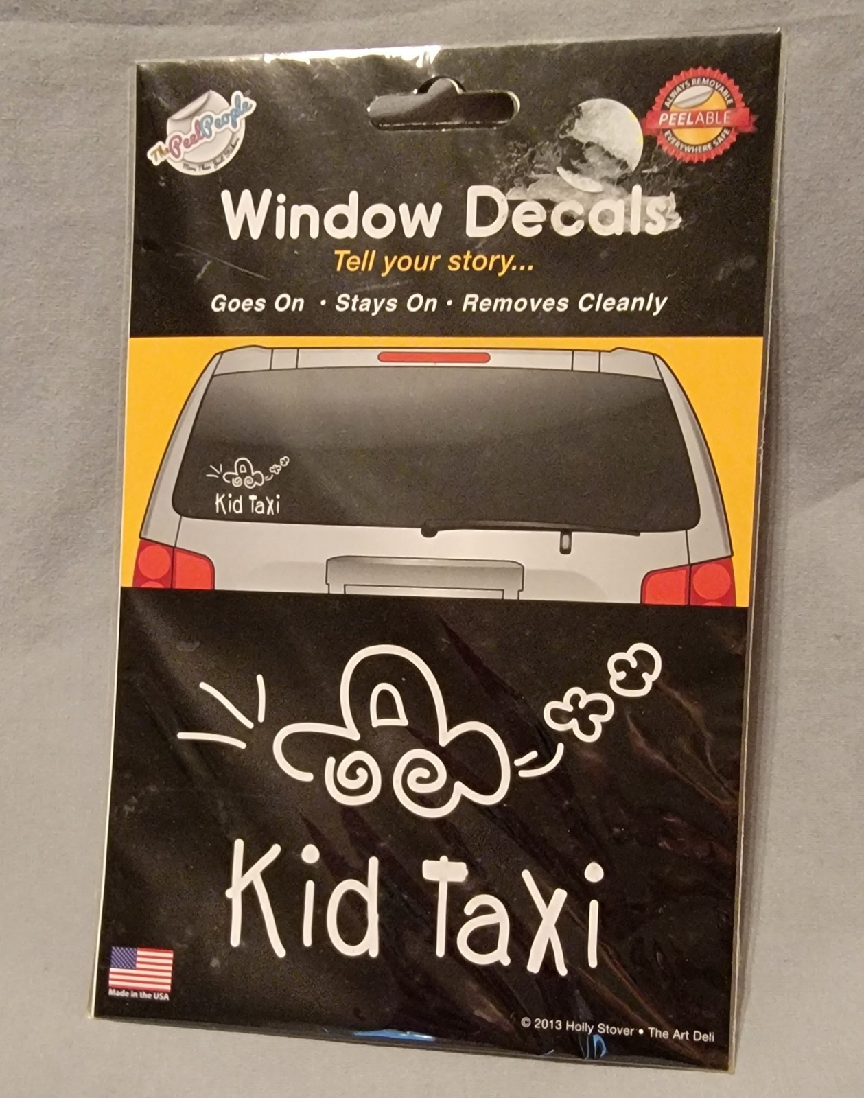 The Peel People "Kid Taxi" Window Sticker FREE SAME DAY SHIPPING