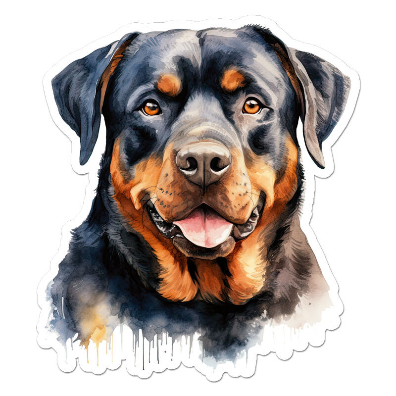 Rottweiler Dog, Vinyl Decal Sticker, Indoor Outdoor, 3 Sizes, #11386
