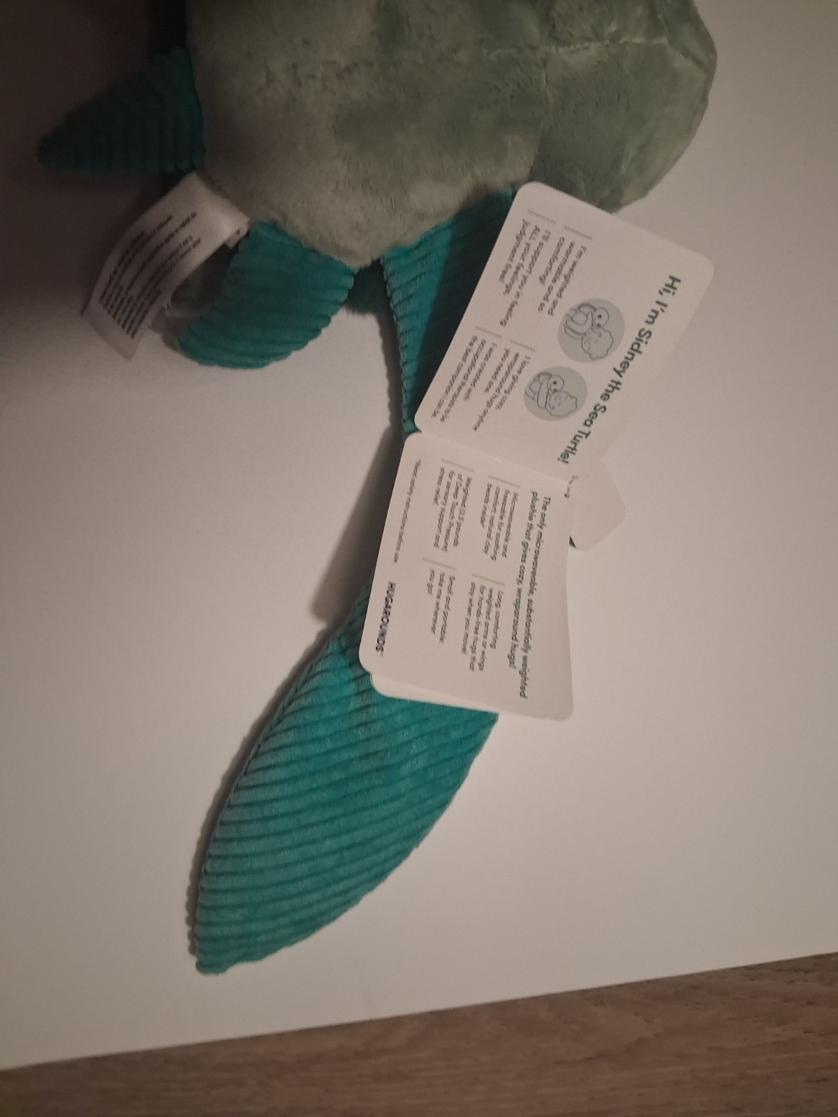 HUGIMALS Hugarounds Sidney The Sea Turtle 2.5 lb Microwaveable & Freezable Weigh