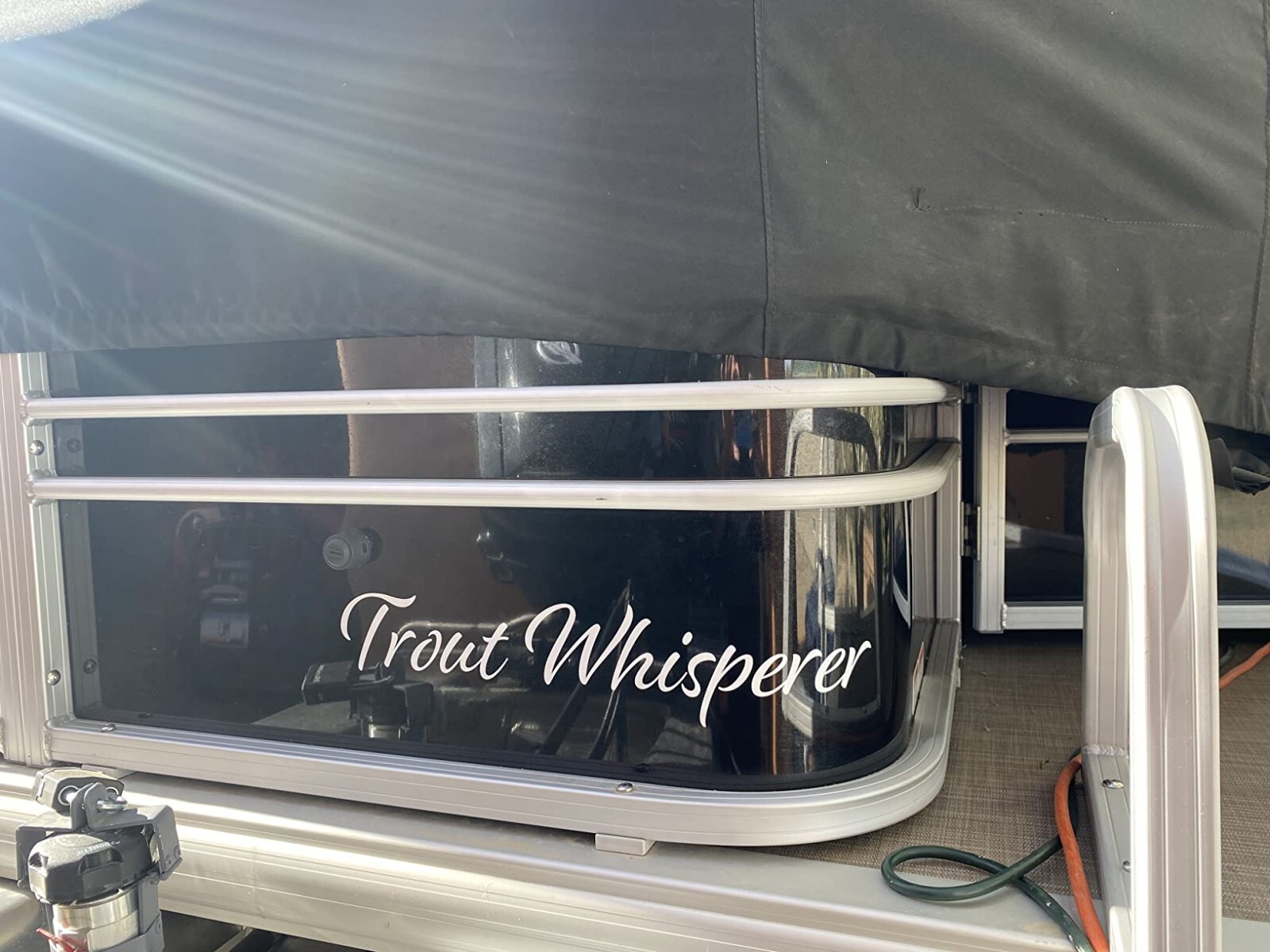 Boat Name Decal 4×24" / Custom Hull Graphic / Premium Marine Vinyl Lettering