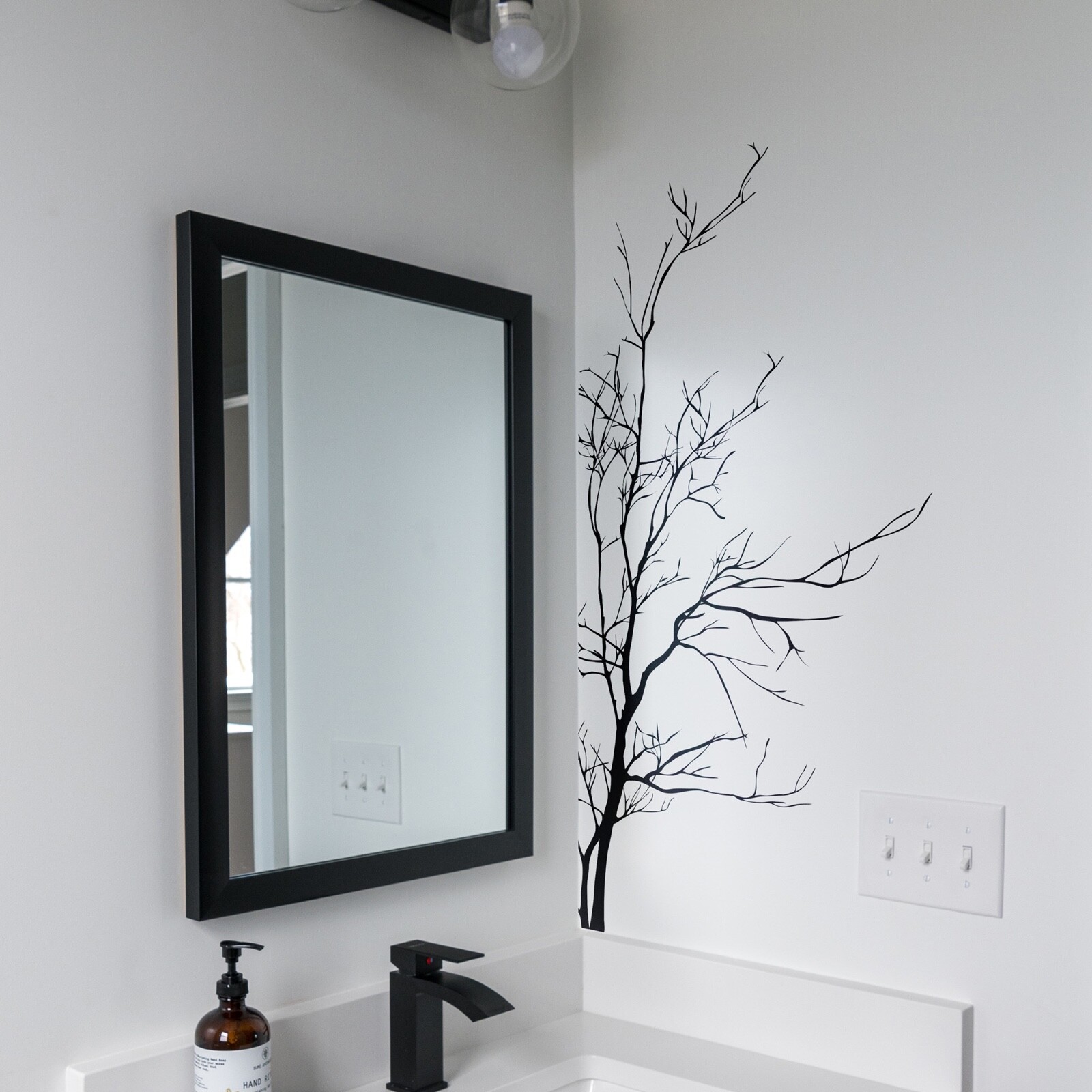 Large Bare Tree Vinyl Wall Decal Sticker. Bedroom, Bathroom Wall Art. #AC223