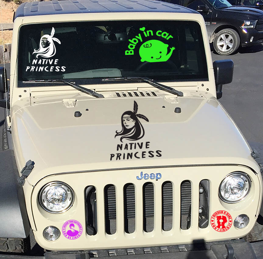Native Princess Native American Indian sticker decal