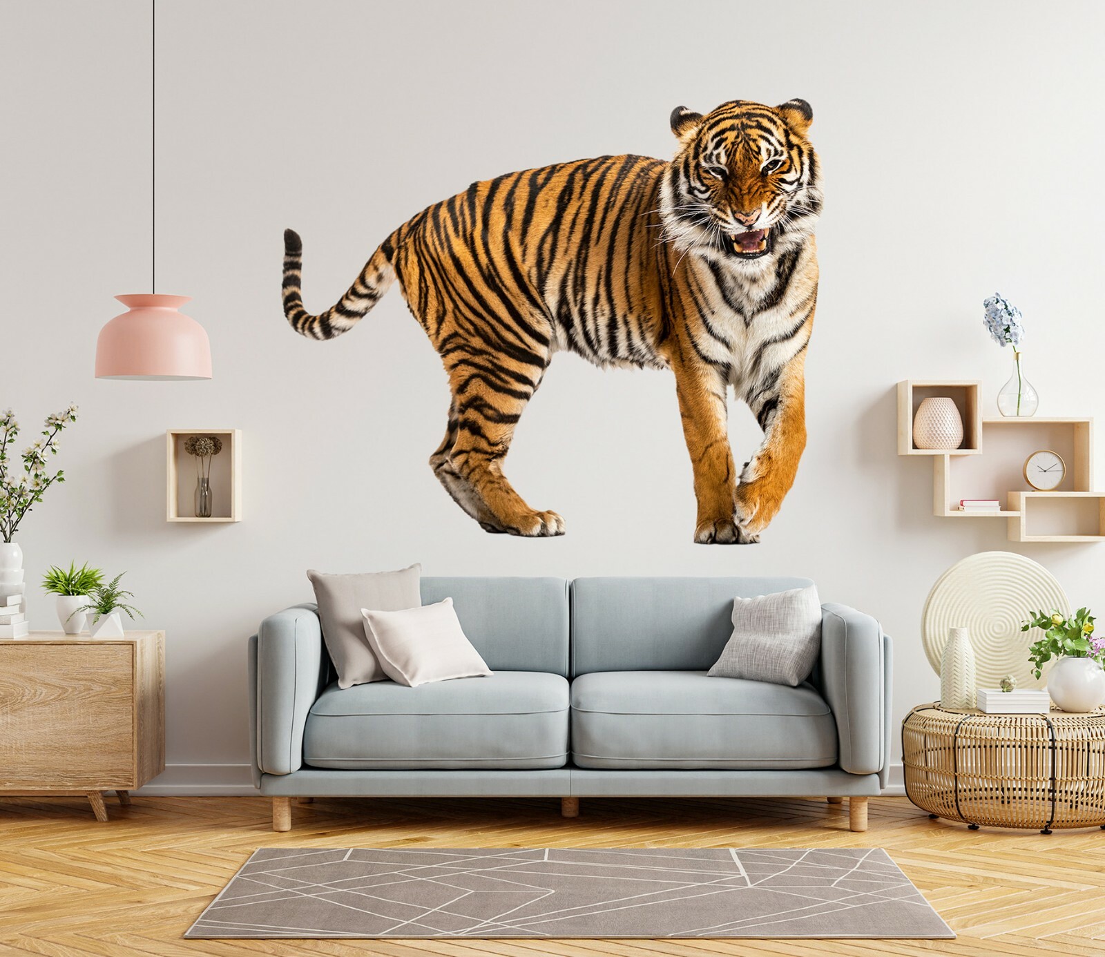 3D Tiger G536 Animal Wallpaper Mural Poster Wall Stickers Decal Honey