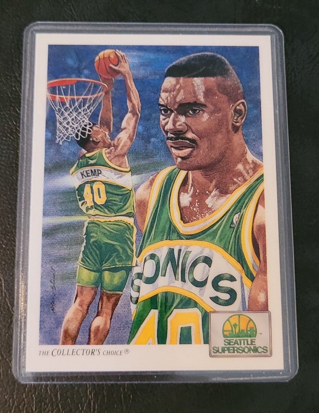 Shawn Kemp Basketball Card HOF Fridge/Locker/Cabinet Laminated Magnet Sonics