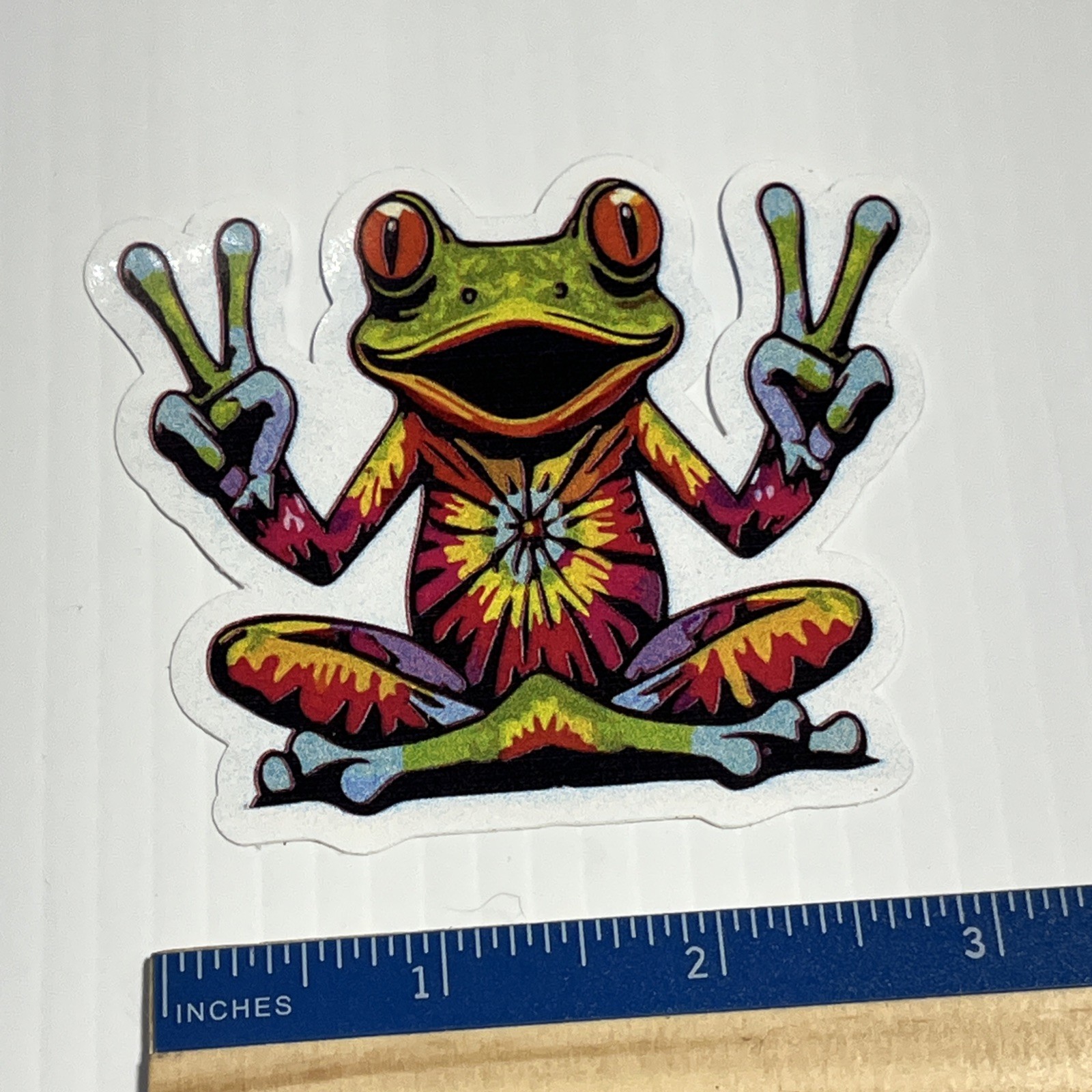 Peace Frog waterproof Vinyl sticker decal – 3”