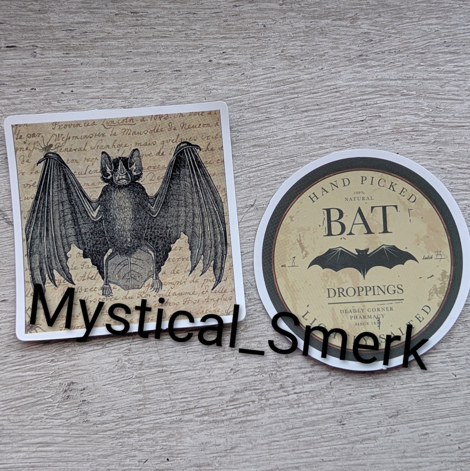 Haunted Doll Active Spirit Negative Witch Magick Potion Bat Poison Coin Stickers