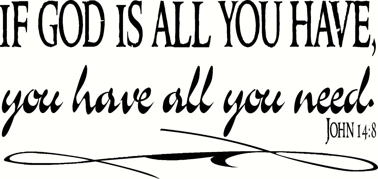 John 14:8 11×22 Vinyl Wall Decal Wall Decal by Scripture Wall Art