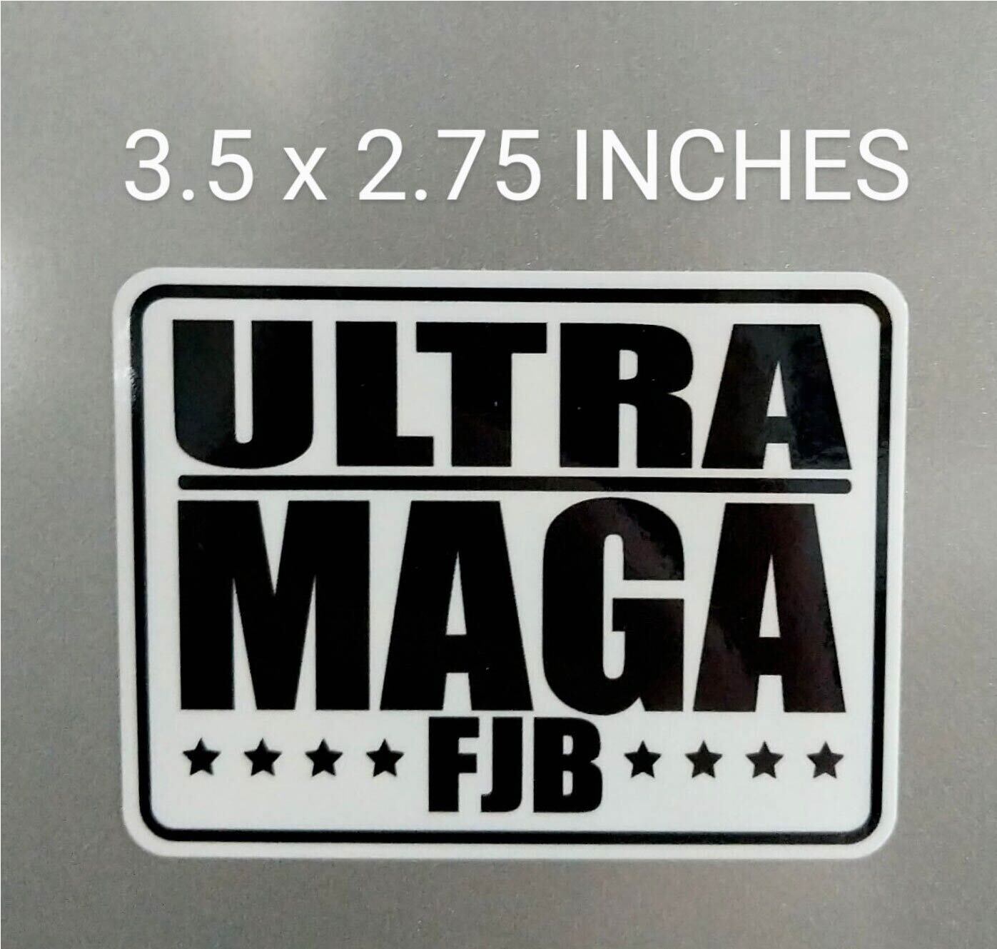 3.5" Ultra MAGA Decal Vinyl Sticker FJB Anti Biden Trump Brandon USA Stars Flag