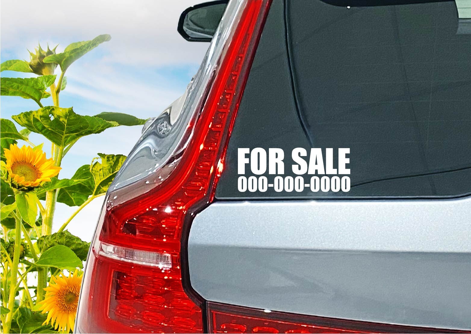 For Sale Vinyl Decal Sticker Custom Phone Number Car Vehicle Garage Yard Window