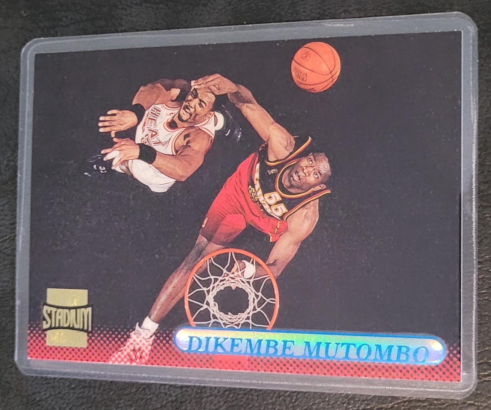 Dikembe Mutombo Basketball Card HOF Fridge/Locker/Cabinet Laminated Magnet