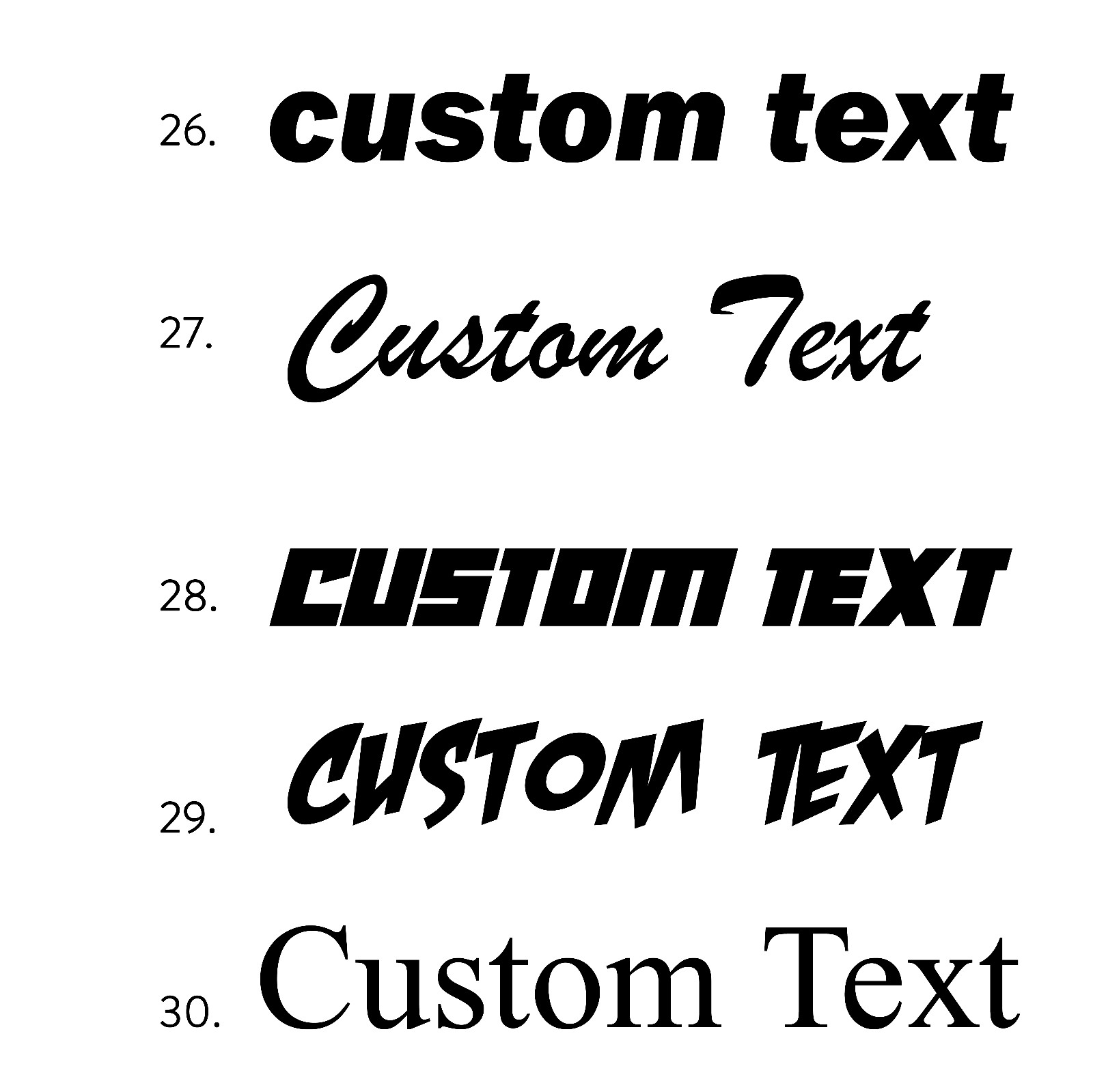 Custom Text Vinyl Banner Sticker Decal Signage Car Truck Business Wall Window