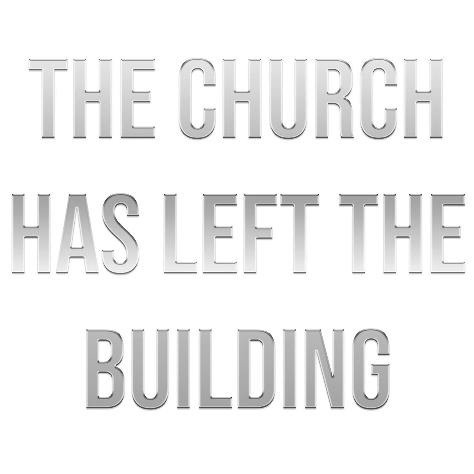 The Church Has Left the Building | Christian Decal for Laptop or Water Bottle