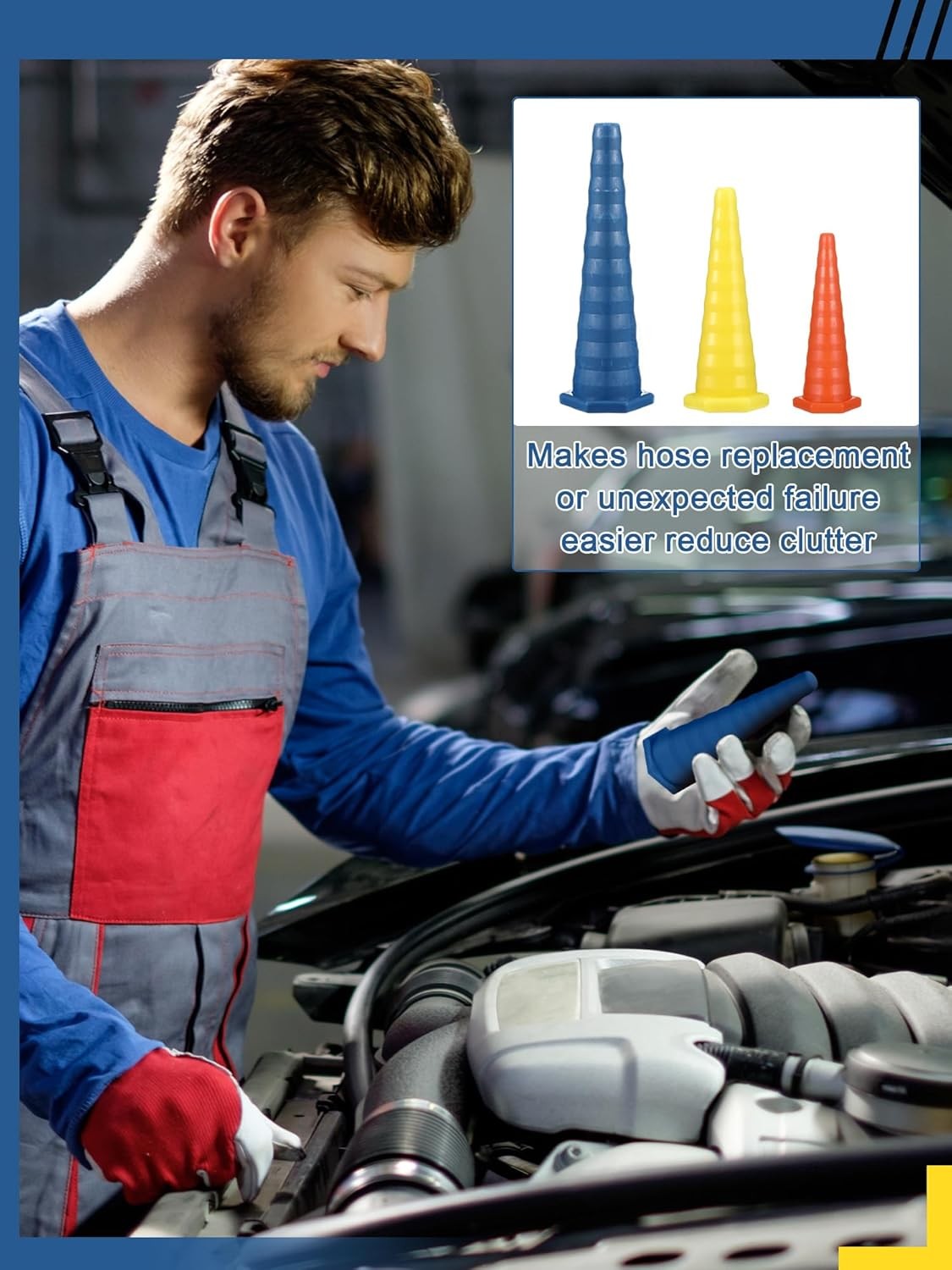 Hydraulic Oil Service Plugs Large Medium Small Sizes Multi Pack Rubber Drip Proo