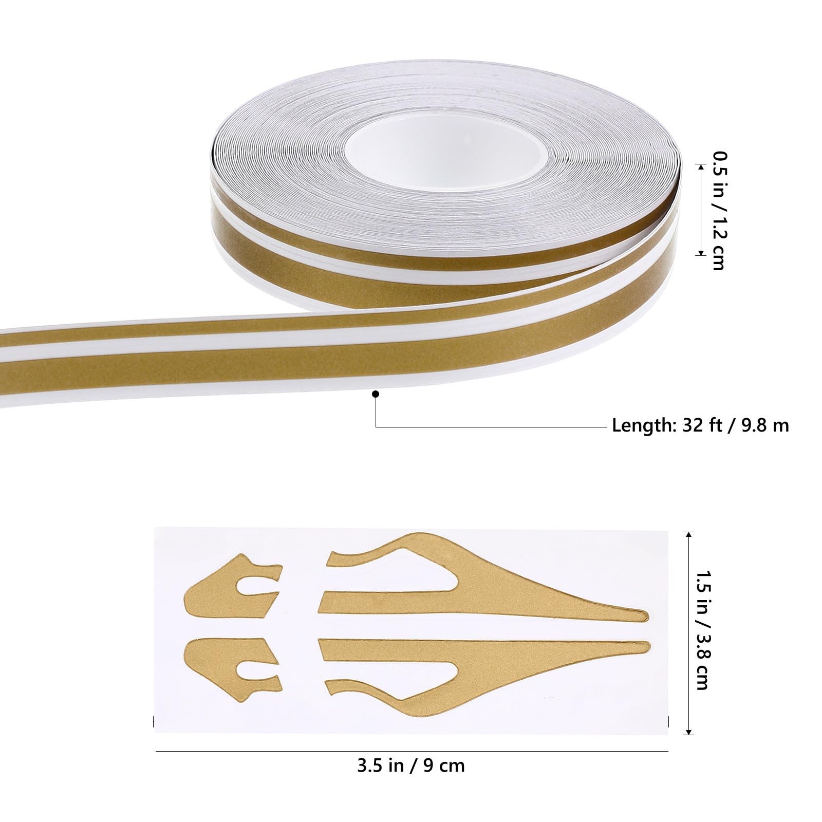 32 FT Car Body Side Stripes Auto Pinstripe Tape Decal Waistline Sticker for S…