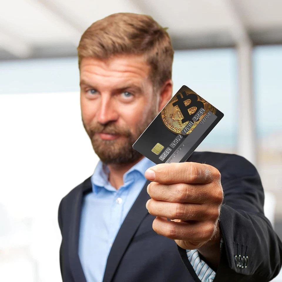 4-Pack Bitcoin Credit Card Skin | Crypto Coin Cryptocurrency Debit Decal