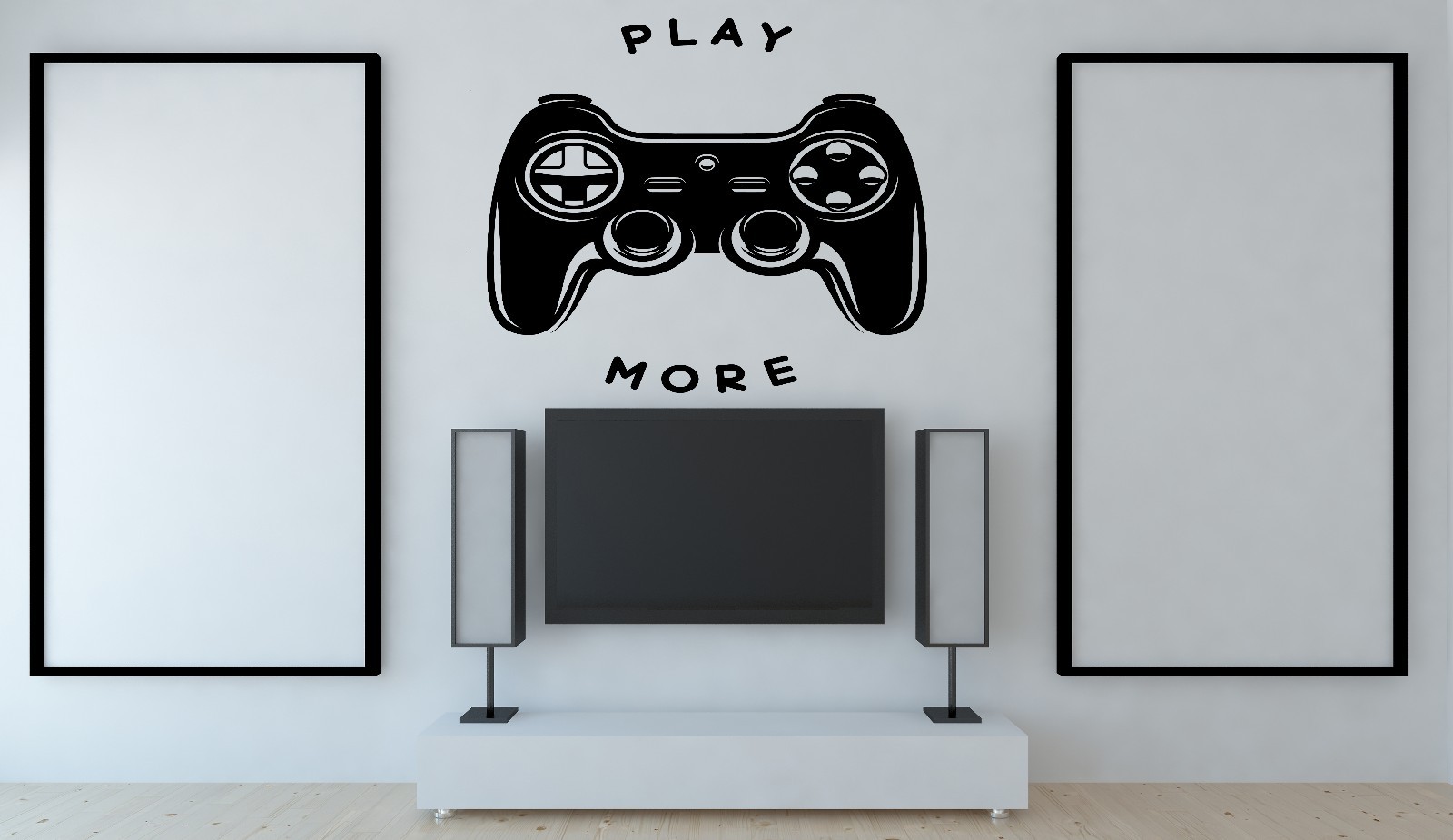 Wall Vinyl Decal Play More Games Interior Play Room z4521