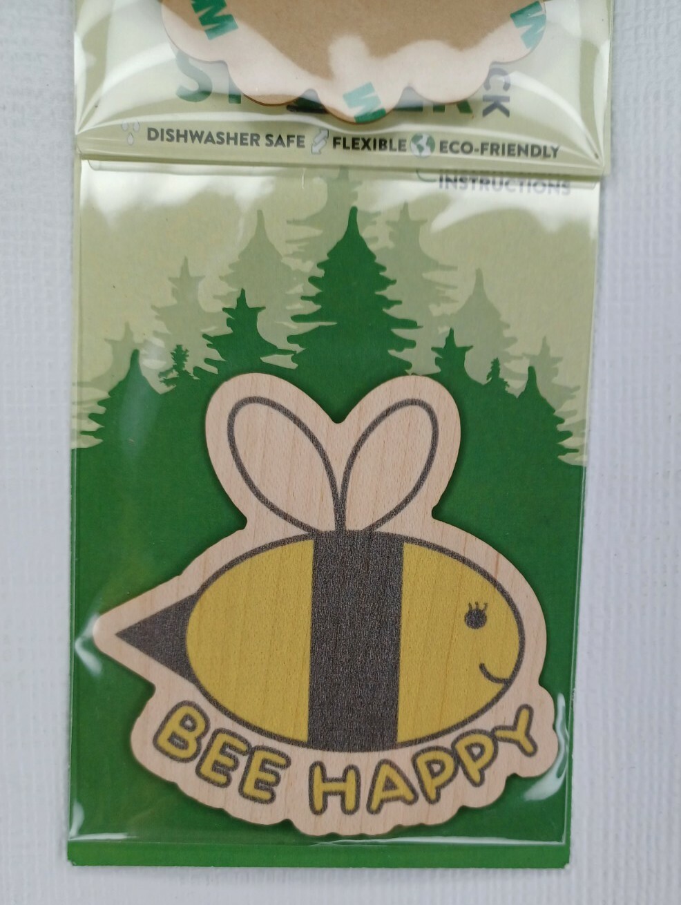 Wood Sticker 2 Pack Decal Bottle Laptop Car USA Made Good Vibes Outdoors Eco