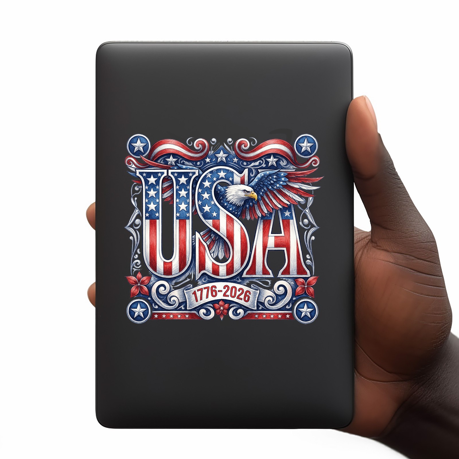 Eagle 250th Anniversary 4th of July UV DTF Transparent Sticker / Decal