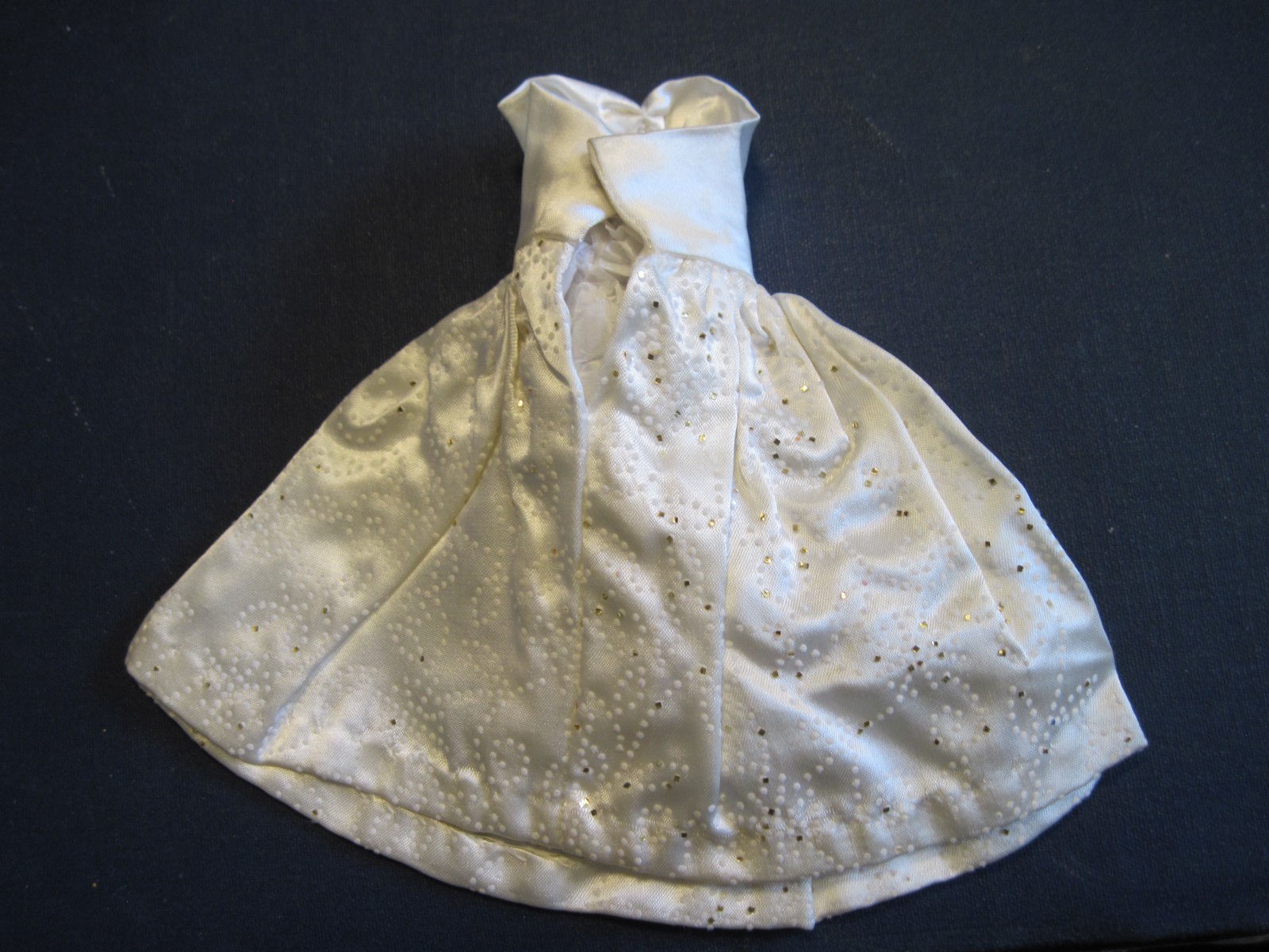 Vintage 1963 Barbie "Party Date" #958 Satin Glitter Flocked Dress
