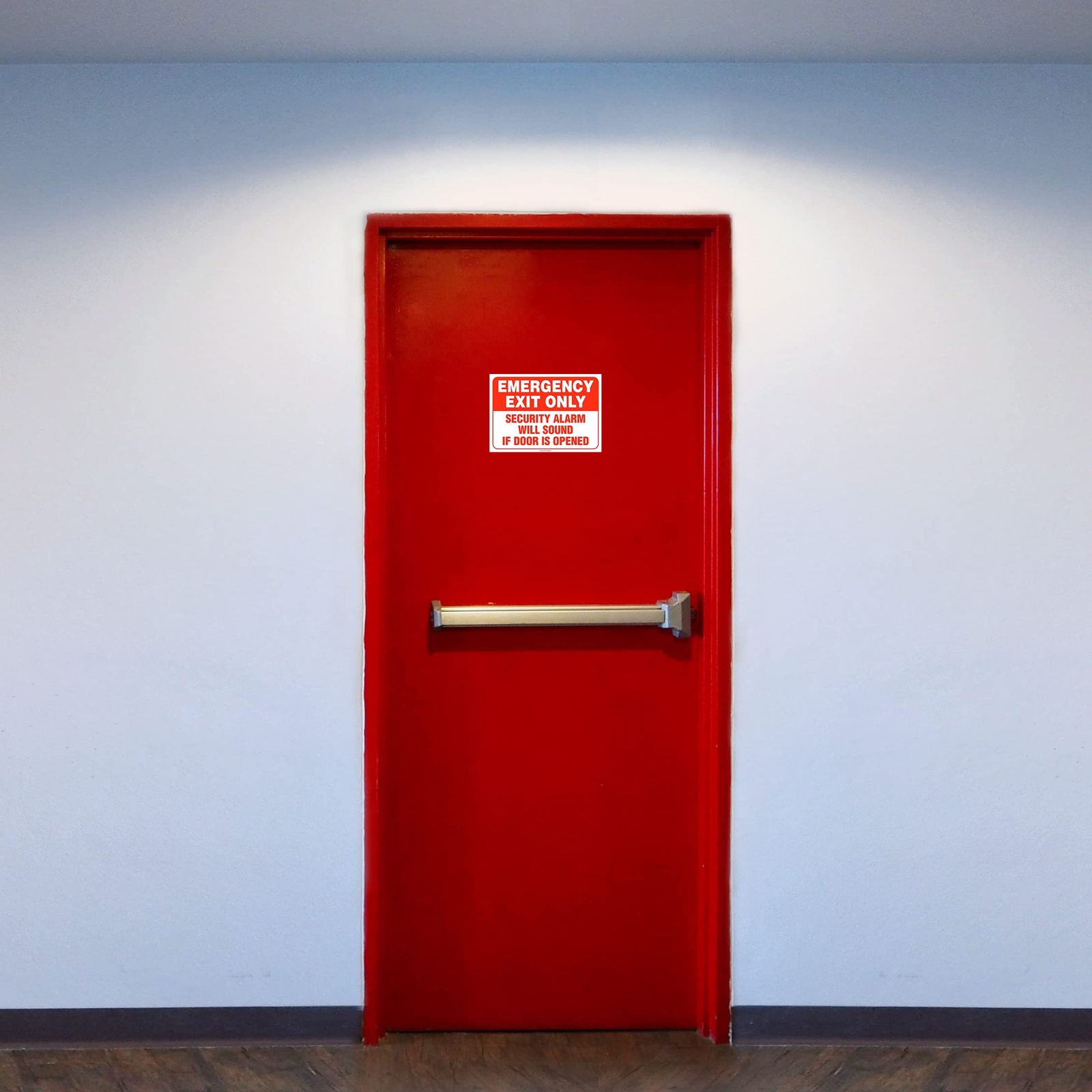 Kachy Signs – (Set of 2) Emergency Exit Only Sticker Sign – 10" x 7" – Durabl…