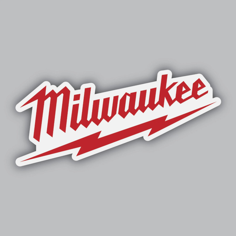 Milwaukee Tools Decal Sticker Car Truck Wall Mirror Phone Tumbler Bumper