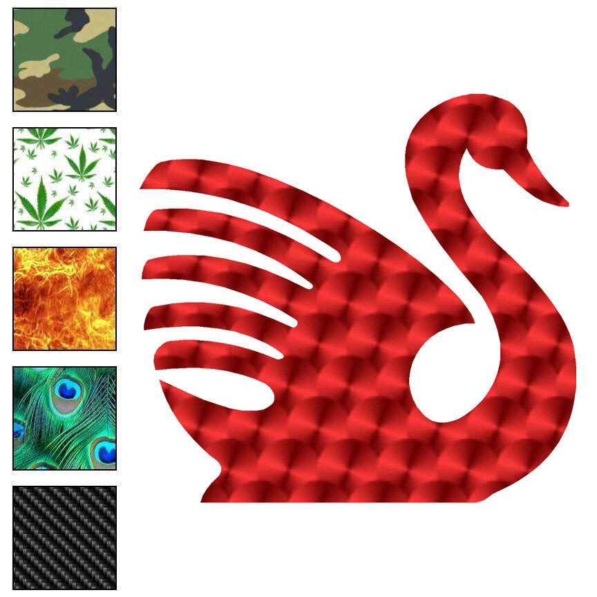 Swan, Vinyl Decal Sticker, 40 Patterns & 3 Sizes, #6180
