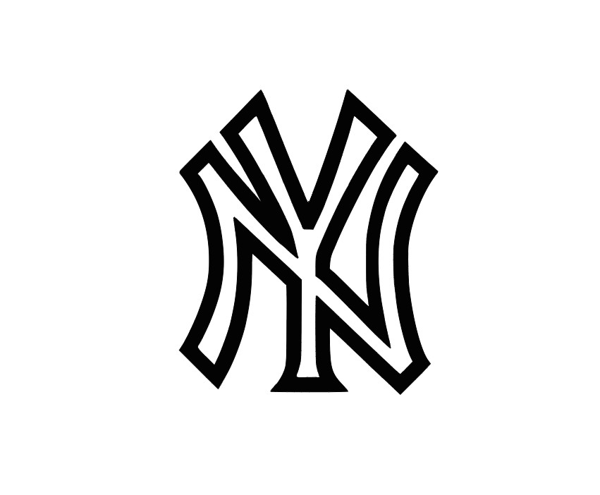 NY Yankees Vinyl Decal Sticker -Multiple Colors & Sizes- FREE SHIPPING