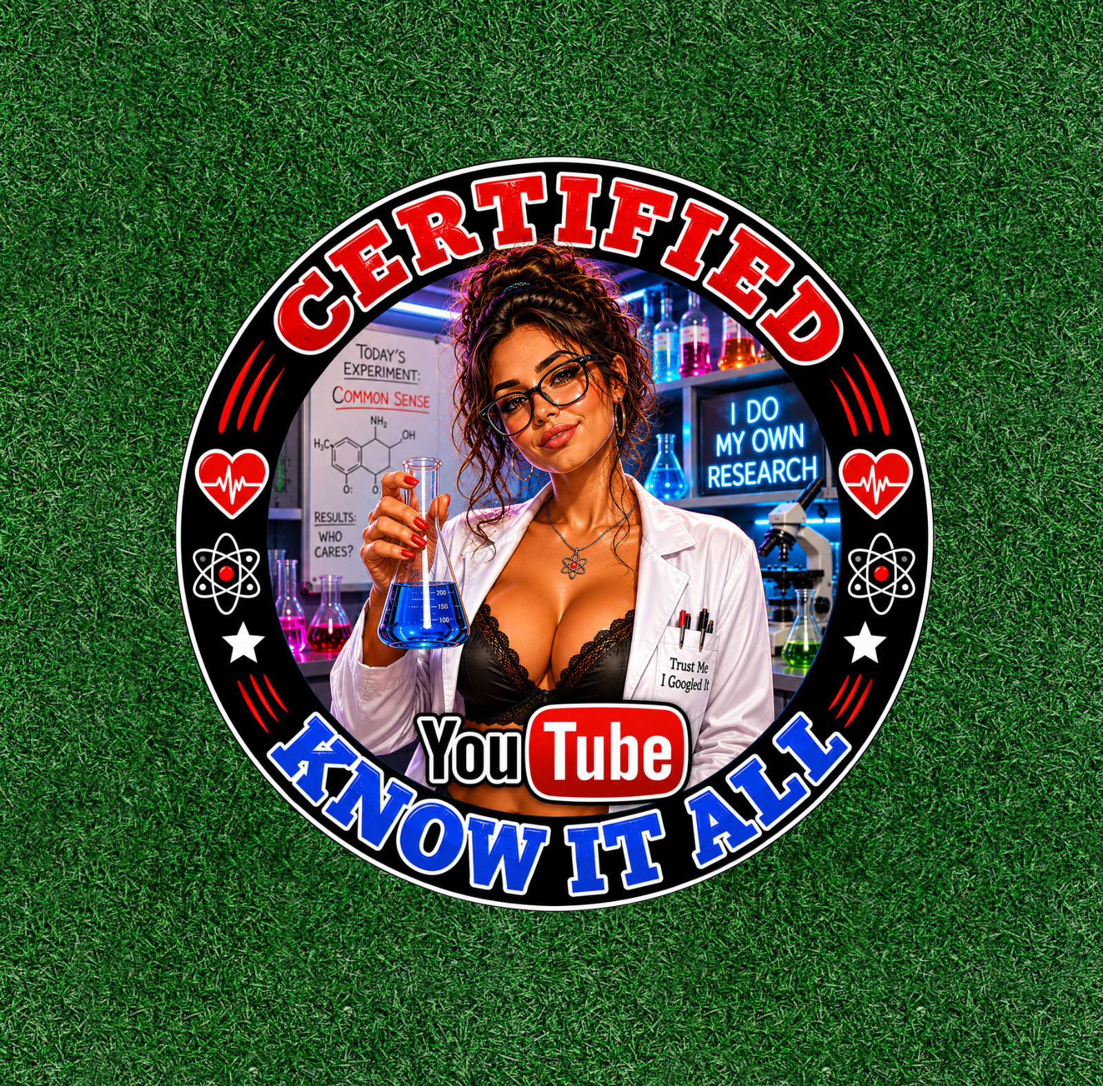 Certified YouTube Know It All 100% waterproof vinyl sticker decal – Many sizes