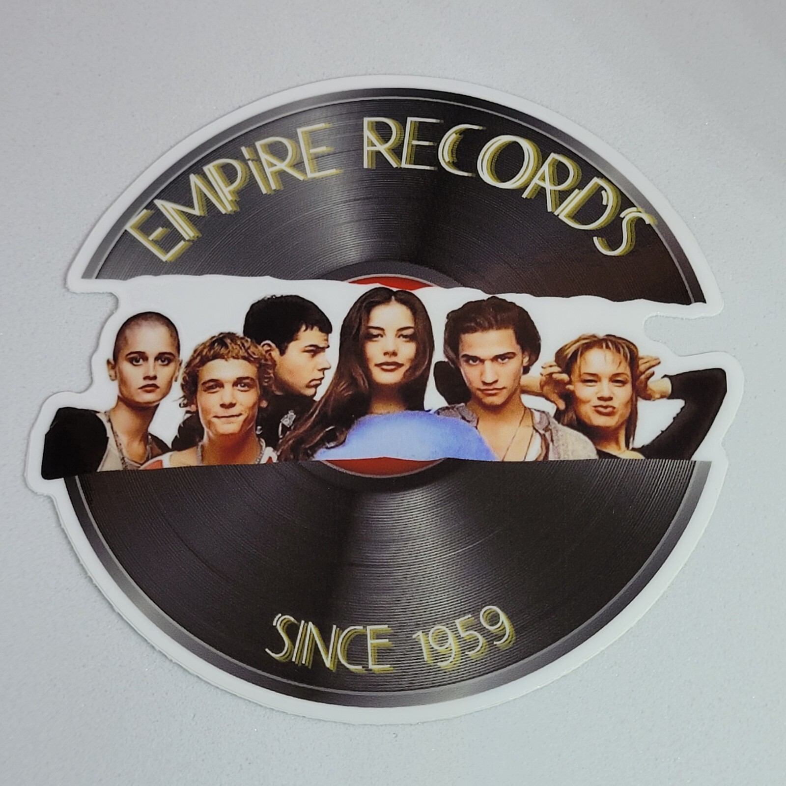 Sticker – Empire Records since 1959 Record Stickers with Cast Sign Black CLASSIC