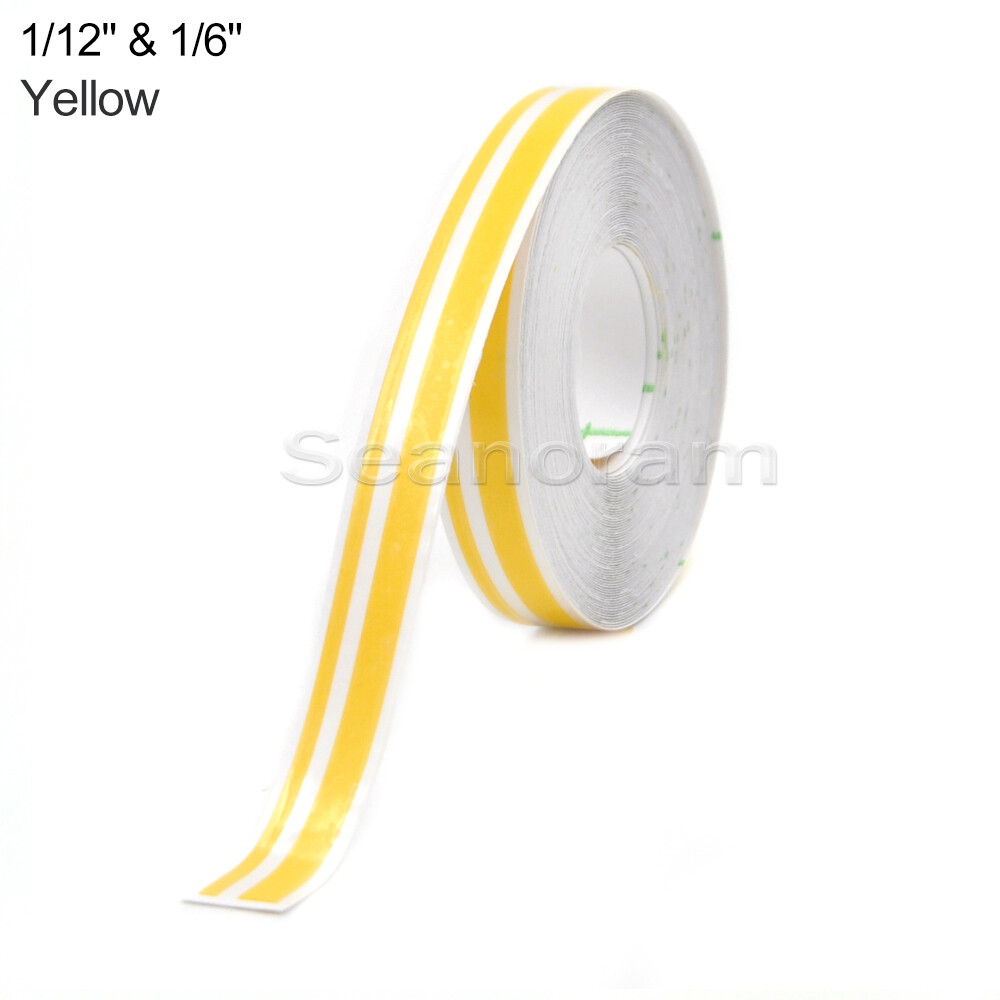 1/12"& 1/6" Yellow DIY Home Shop Bar Pinstriping Pin Stripe Decal Vinyl Sticker