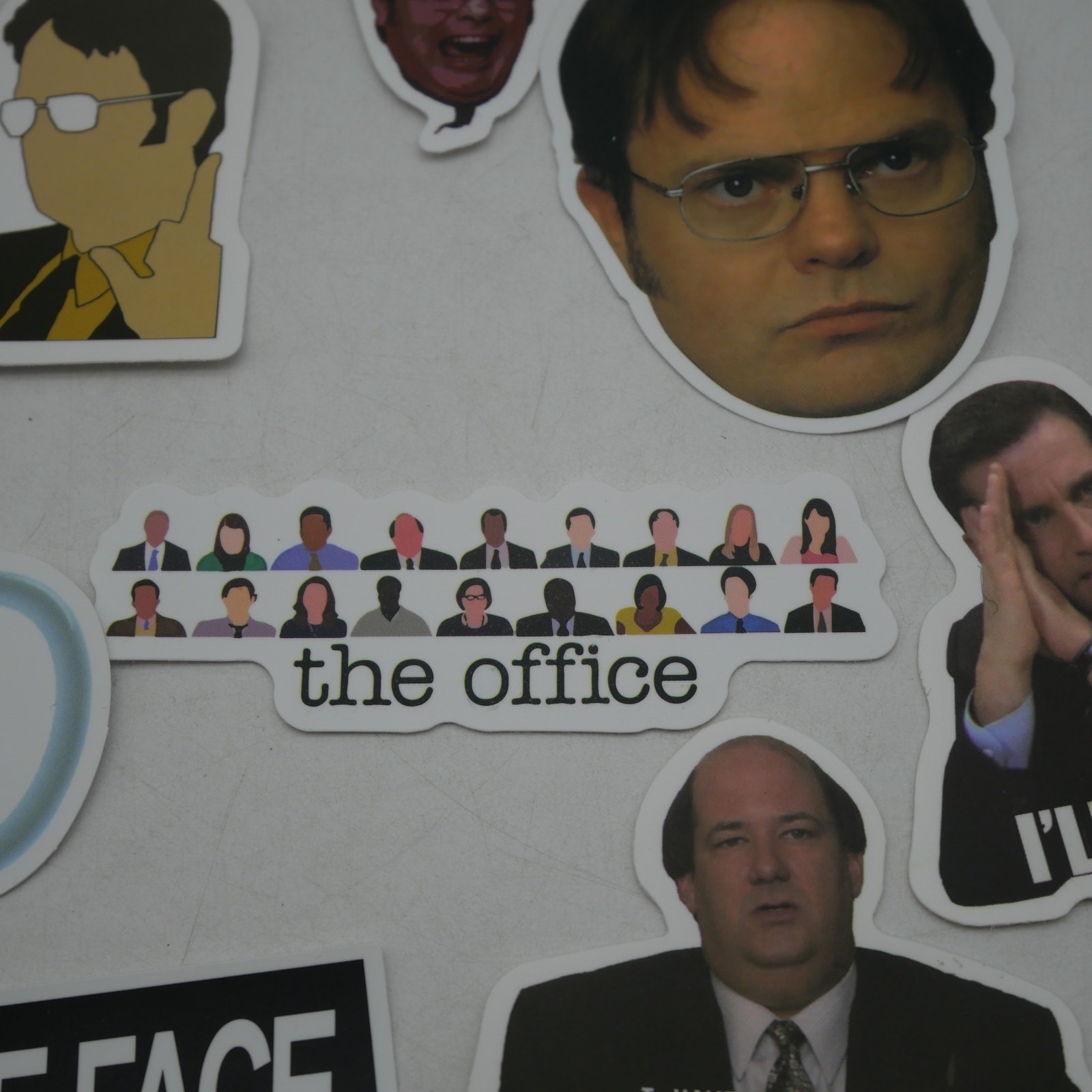46 The Office Stickers Michael Dwight Jim Stanley Kevin Vinyl Laptop Bottle