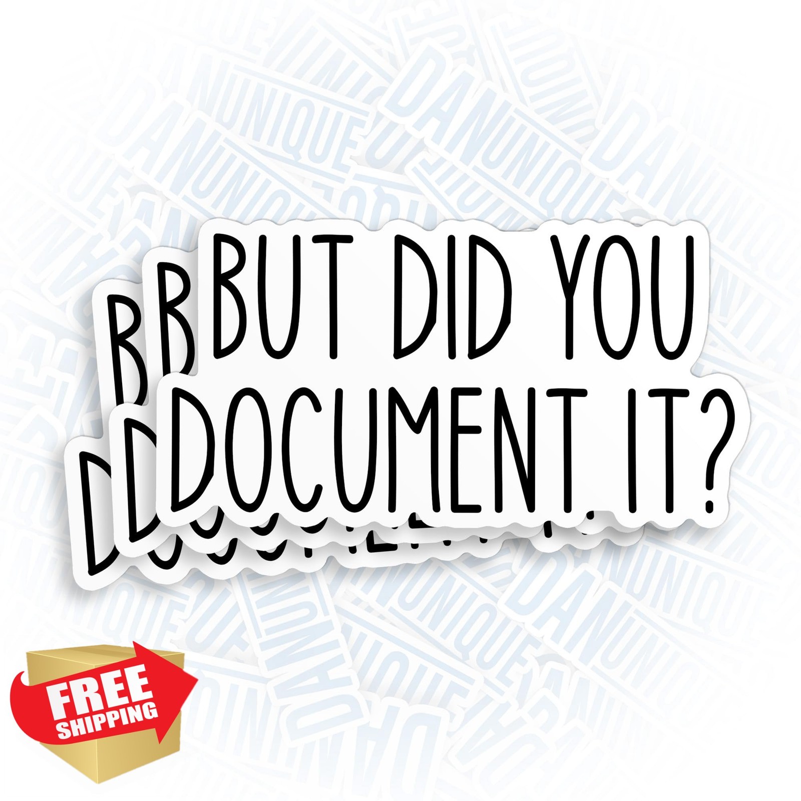 3PCS HR Humor Sticker: "But Did You Document It" Laptop Tumbler Decal