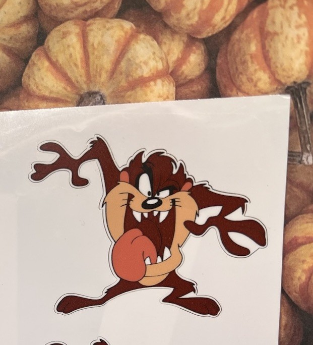 Tazmanian Devil TAZ 2.5" Decal Looney Tunes Sticker Tumbler Laptop Locker Car
