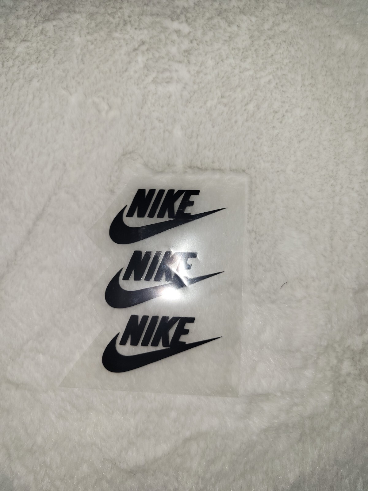Sheet of 3 2" Nike Swoosh Logo Iron-On Decal / FREE SHIPPING with in the US