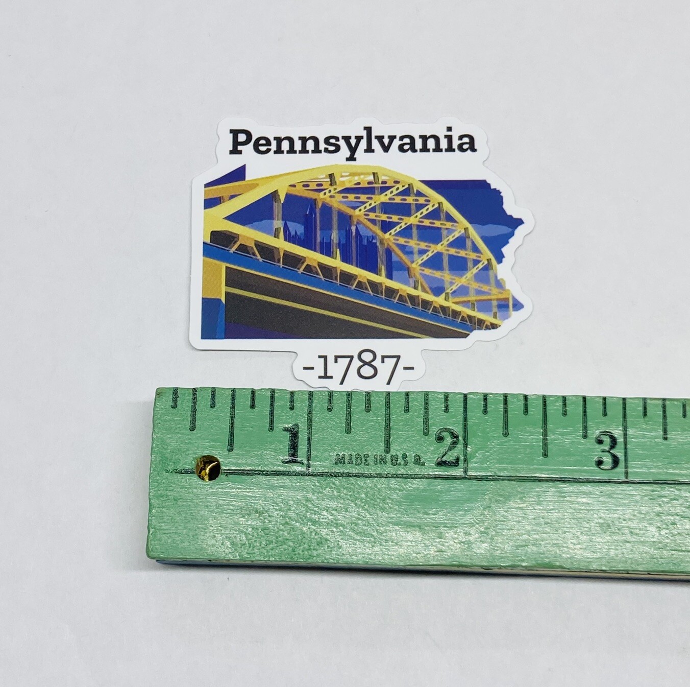 Pennsylvania State 1787 Sticker Decal Vinyl USA Travel Souvenirs Journal Tc6