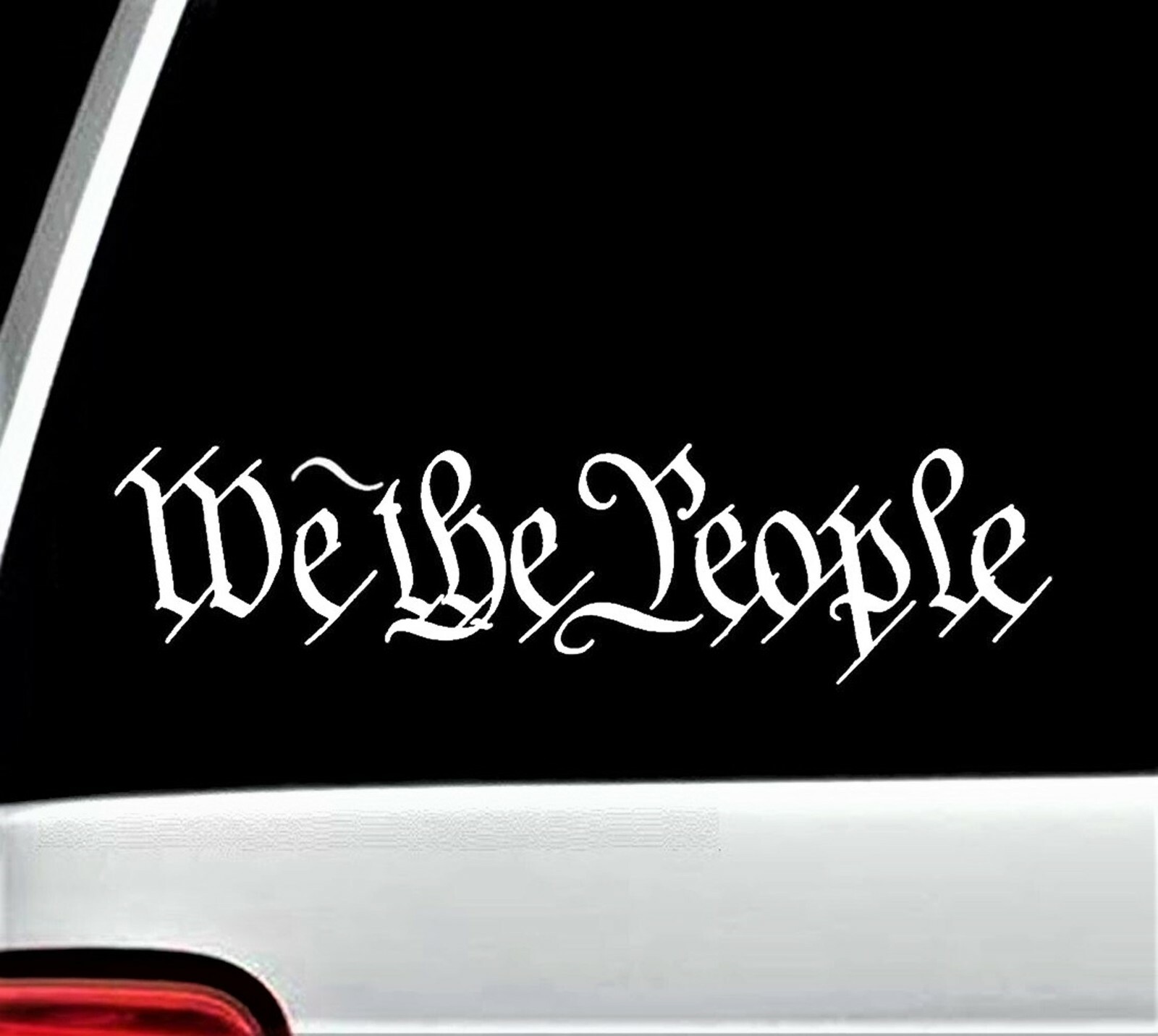 We the People Decal Sticker for Car Window American Constitution
