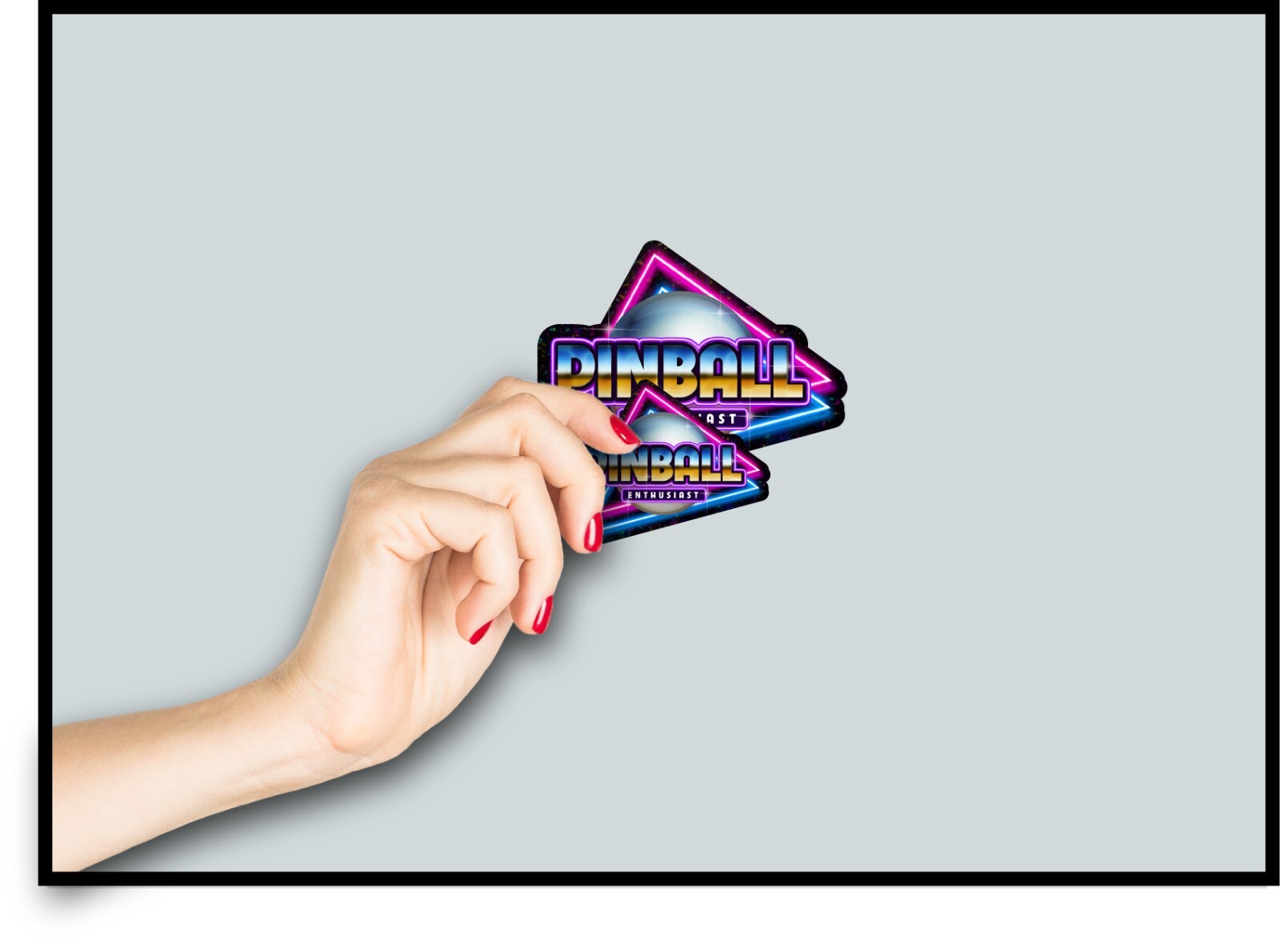 Pinball Enthusiast Retro Style Decal Sticker Pin Ball Arcade 80s Game Throw Back