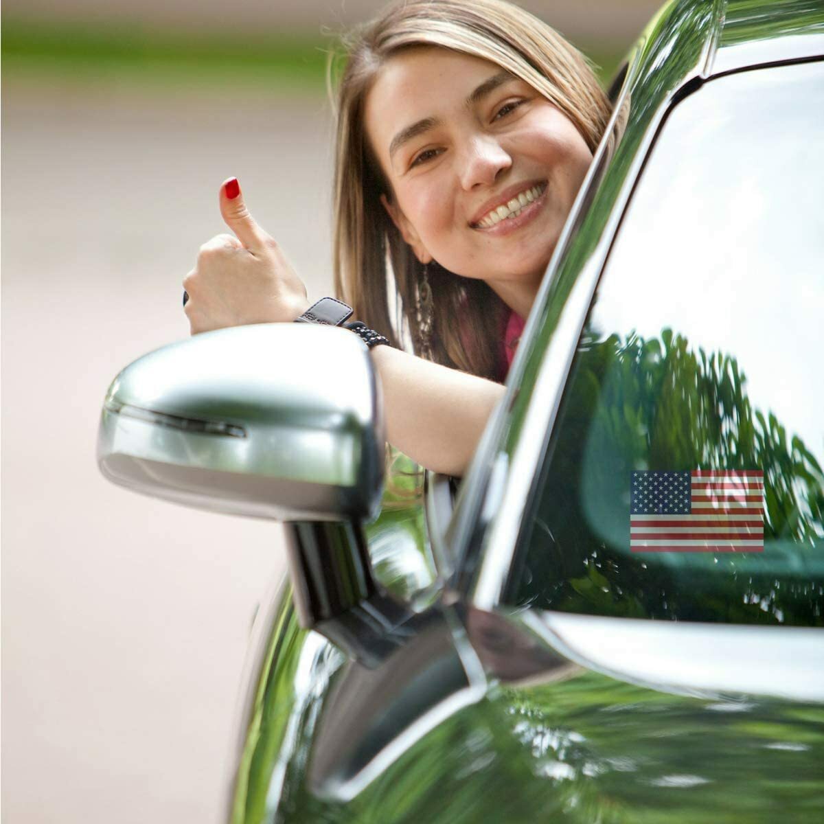 Gold Graphics American Flag 3" X 5" Vinyl Decal PACK OF 6