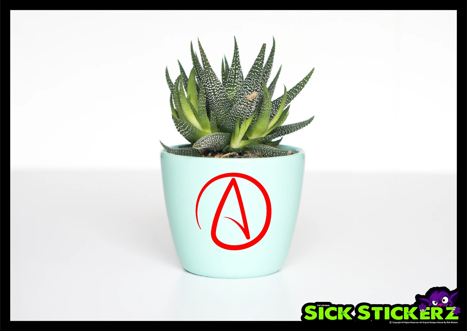 Atheist Logo Sticker Decal Car Truck Window Science Atheism No Gods Emo Goth