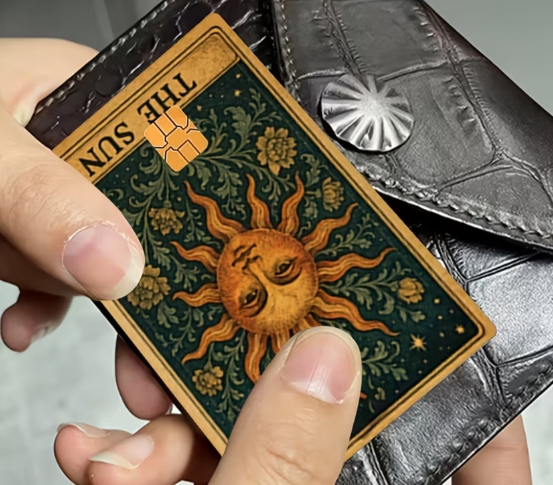 The SUN Tarot Card Credit Debit Card Sticker Skin Free Shipping US Seller